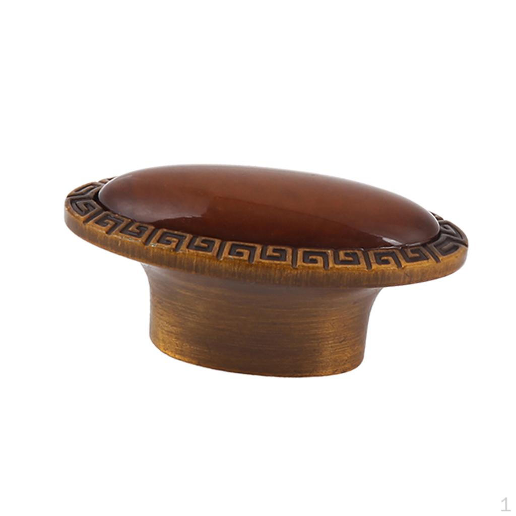 

Cabinet Door Solid Brass Hardware Pull Polished Carved Handles Kitchen Cabinet, Dresser Drawer, 5