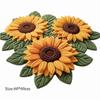 Soft Sunflower Mat Special-shaped Bathroom Floor Mat  for Living Room Tea Table Bedside