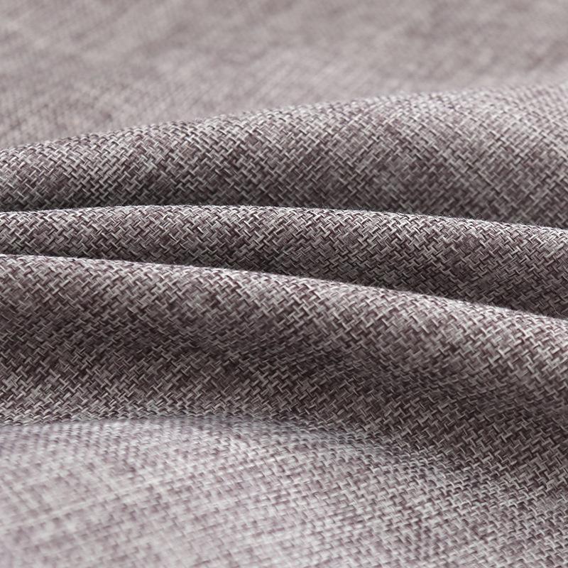 Solid Color Linen Throw Pillow Cover with Customizable Logo.