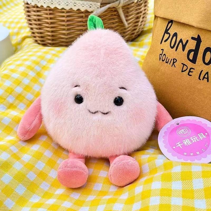 Vegetables Fruits Orange Dragon Fruit Durian Plush Toy Stuffed Doll Decoration