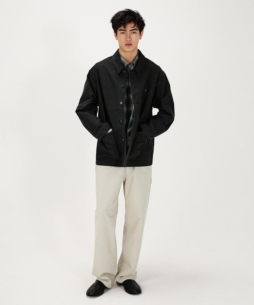 Shirter Oversized French Moleskin Jacket (Black)