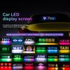 Letreiro LED Publicitário com Rolagem Display USB RGB Controle por Aplicativo de Carro Bluetooth Exibição de Logotipo Personalizado Texto Padrão Animação Programável