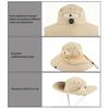 Chapeau seau Tissu respirant Maille Patchwork Séchage rapide Chapeau de pêcheur Large bord Cordon coupe-vent Protection solaire UPF Pliable Chapeau de soleil d'extérieur
