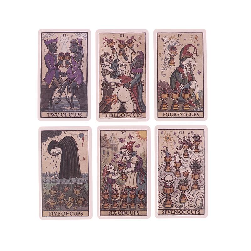 Della Luna Tarot Cards Fortune-Telling Oracle Divination Edition Creativity Illustrated English Version Moon Board Game Deck