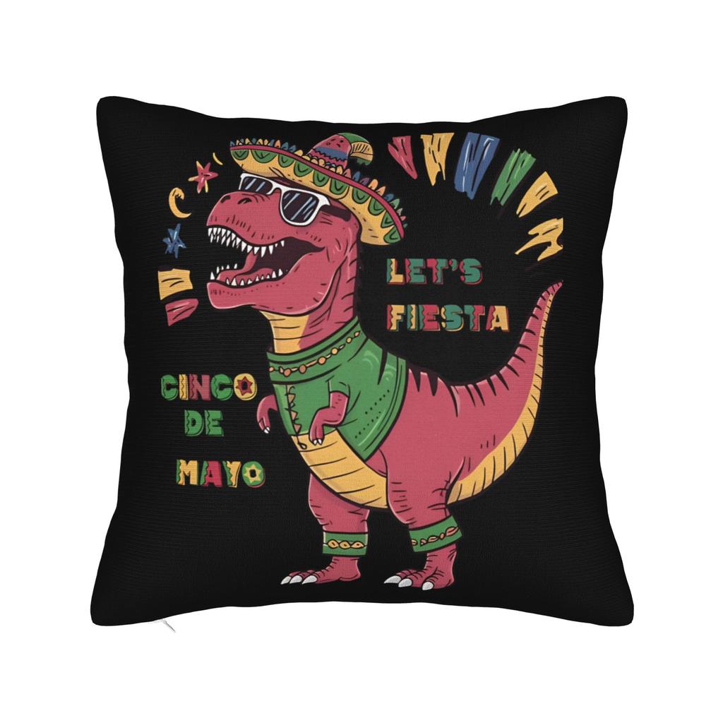 Let'S Fiesta Party Printed Pillow Case Mexican Amigo Cinco De Mayo Sombrero Morden Pillow Cover Soft Pillowcases