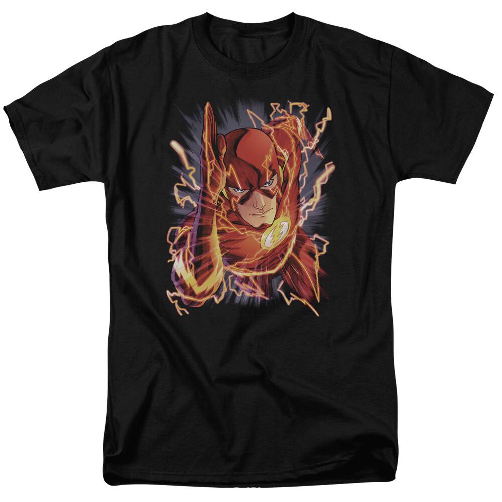 26 The Flash 1 T Shirt Licensed Comic Book Tee Black Unisex T-Shirt XL