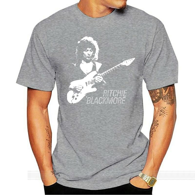 Ritchie Blackmore Black TShirt SizeS To 5XL Male Brand Teeshirt Men Summer Cotton T Shirt
