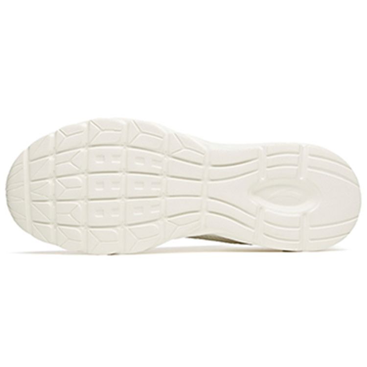 Anta Running Series Shock Absorbing Durable Low Top Casual Shoes Men sneakers Ivory-White 912115584-5