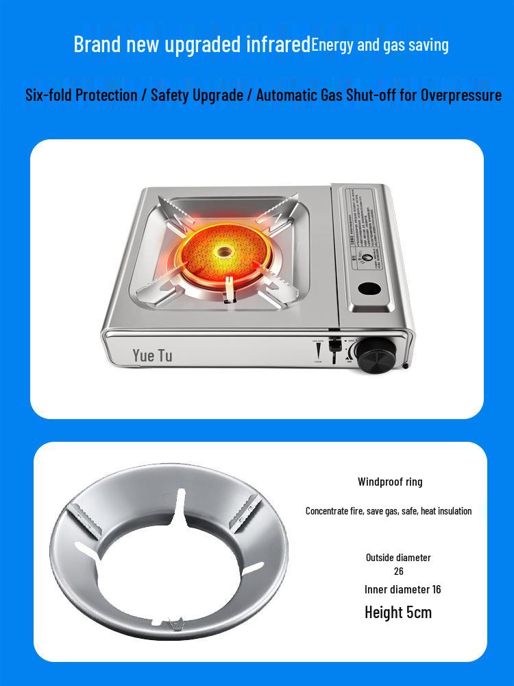 Infrared Portable Gas Stove: Outdoor Camping Picnic Equipment Set