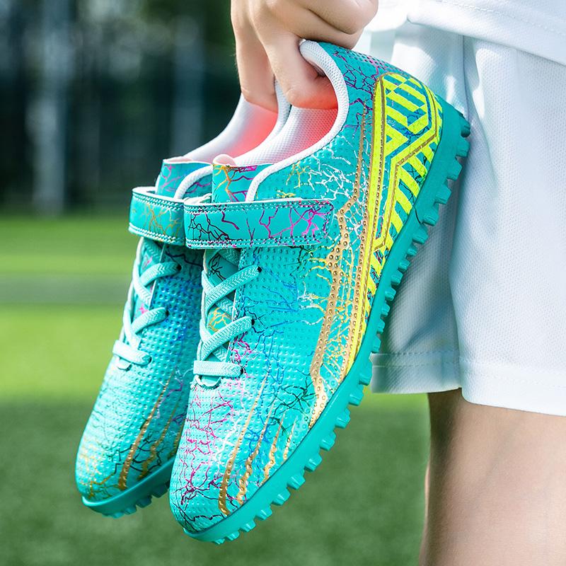 student Football Shoes Grass Society Indoor Training Original Boy Girl Soccer Shoes Cleats Non Slip Kids Football Field Boots