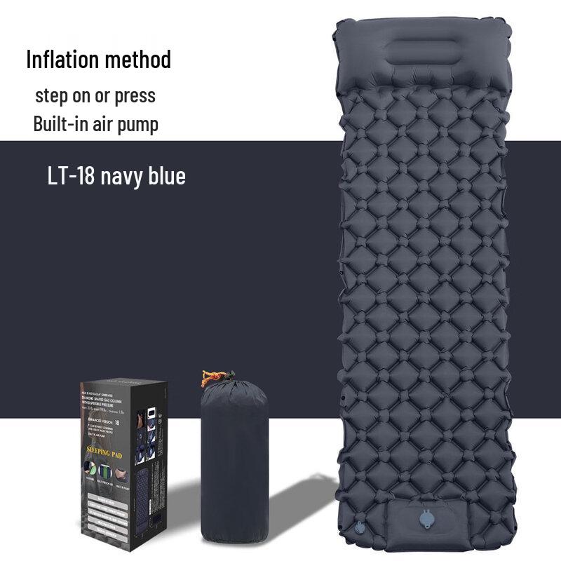 OEING Outdoor Lightweight Inflatable Sleeping Pad with Pillow