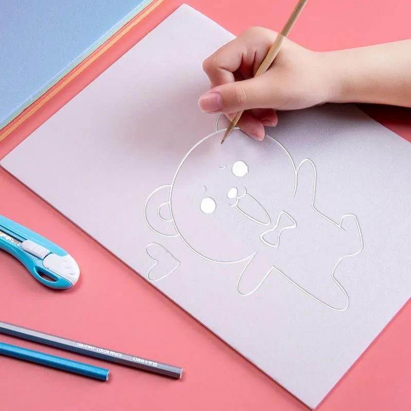 Tavoletta in Plastica Soffiata Colorata Spessa A4 per Stampa per Studenti