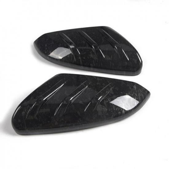 2x Carbon Fiber Style Side Mirror Cap Covers For Honda Civic Hatchback 2016-2021