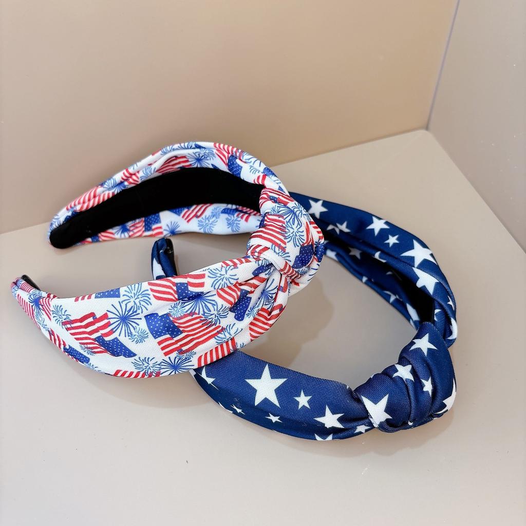 Diamant-Stirnbänder zum amerikanischen Unabhängigkeitstag für Männer und Frauen, fünfzackige Stern-Tiara, Stirnbänder zur Dekoration von Feiertagspartys