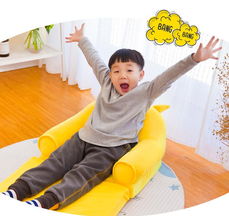 Cartoon Children's Multi-Layer Folding Plush Sofa Bed 