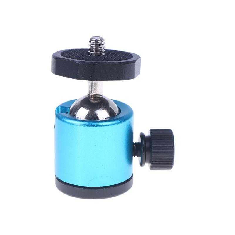 1Pc Metal Mini Ball Head With Universal 1/4" Screw Tripod Mount 360° Swivel For Phone LED Video Light Microphone Action Cameras