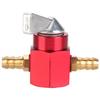 6mm CNC Aluminum Inline Gas Fuel Tap Petcock Switch For PIT PRO Quad Dirt Bike ATV (Red)