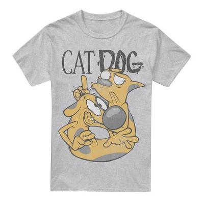 CatDog Mens Stuck Together T-Shirt
