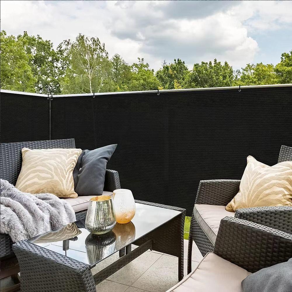 3/5/6M Balcony Shade Cloth Waterproof Balcony Privacy Screen Cloth Fencing Net  Garden Porch Pool