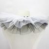 Victorian Layered Black White Ruffled Mesh Tulle Detachable Neck Ruff Faux Collar for Women Cosplay Shawl Wrap Capelet