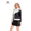 Fall Winter New Padded Leather Jacket Women Warm Long-sleeved Lapel Coat Casual Jacket Women's Jacket