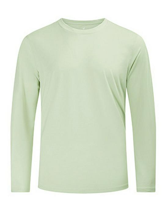 

Мужская футболка с длинным рукавом и эластичным круглым вырезом, с фирменным логотипом, отводящая влагу, для ношения на открытом воздухе 4XL светло-зеленый