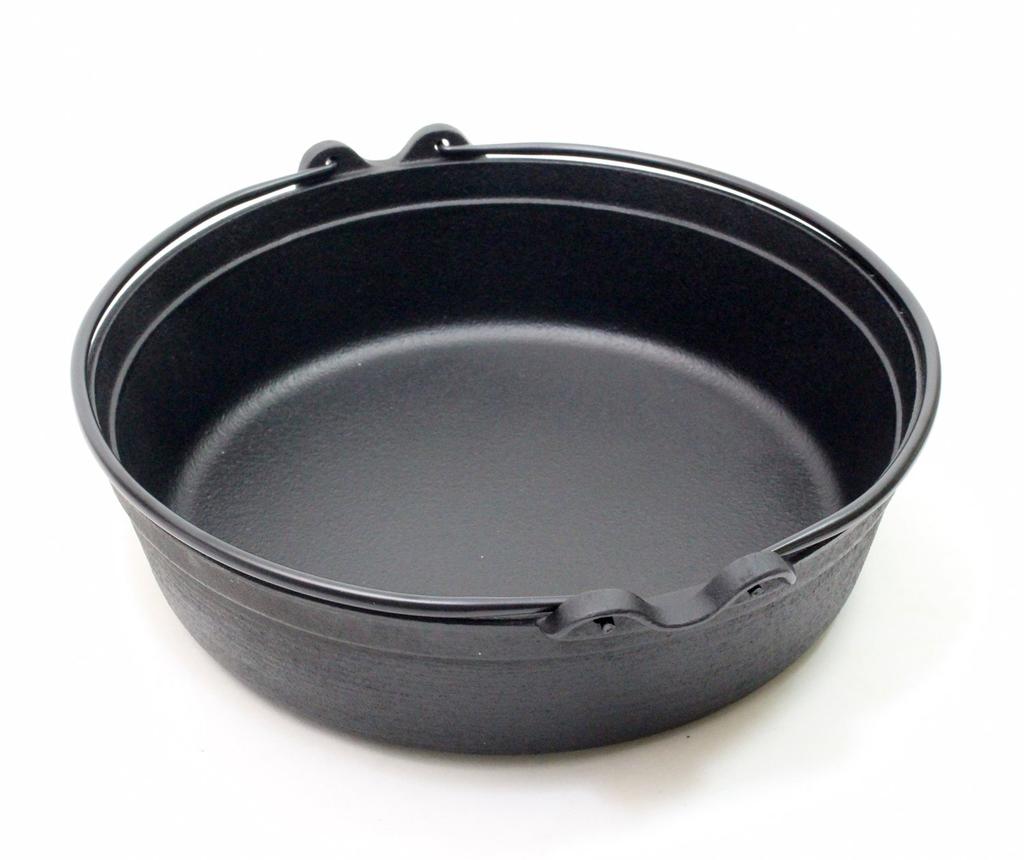 Castle Enterprise (Asahi) Iwate Prefecture Traditional Craft Nanbu Ironware Multi-purpose Pot (Gas/IH Compatible) 26cm with Wooden Lid