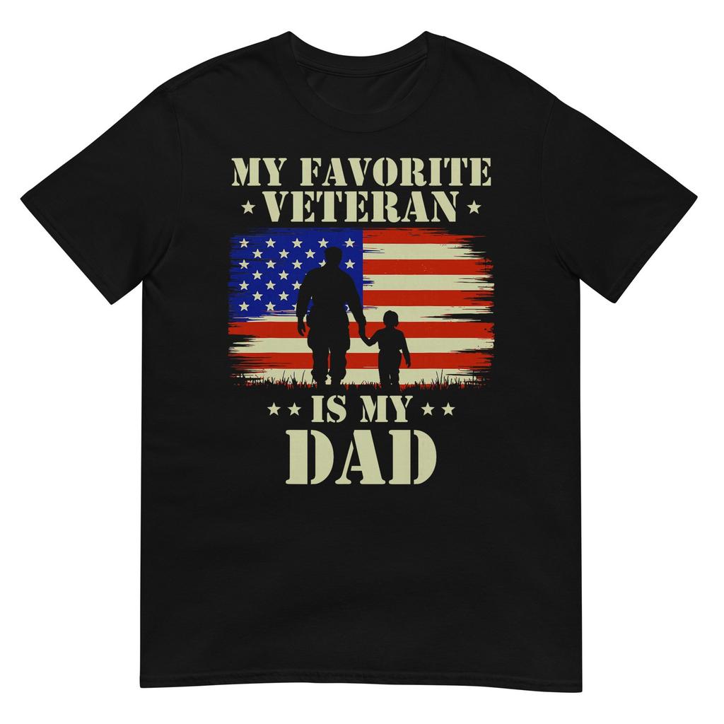 Father Veterans Day My Favorite Veteran Is My Dad Proud Kids TShirt