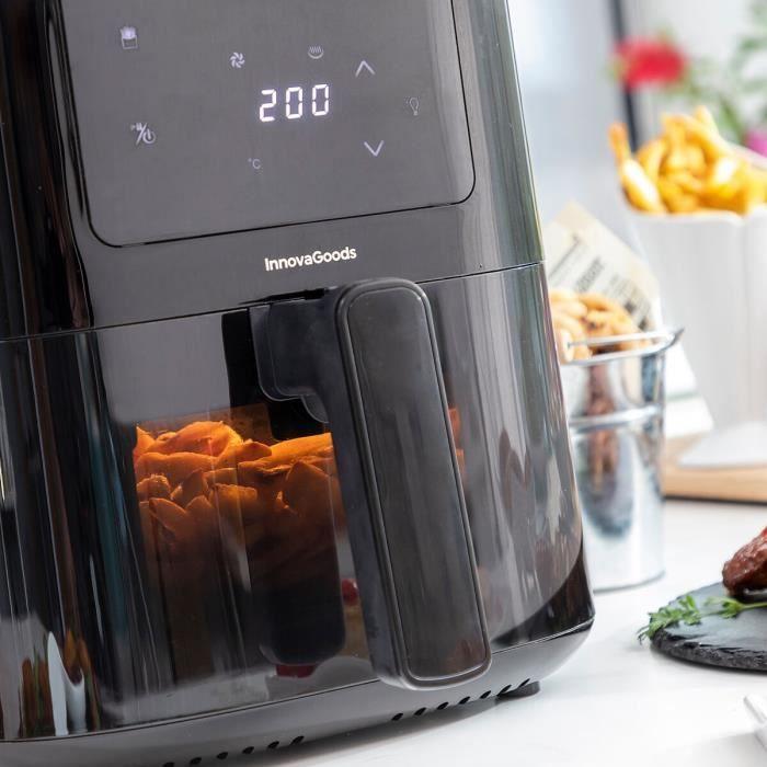 Friteuse à Air - InnovaGoods - 5L - 1500W - Design moderne - 100 recettes en français
