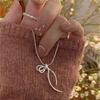 Ribbon Bow Necklace Sweet Delicate Gentle Neck Chain Personalized Clavicle Chain
