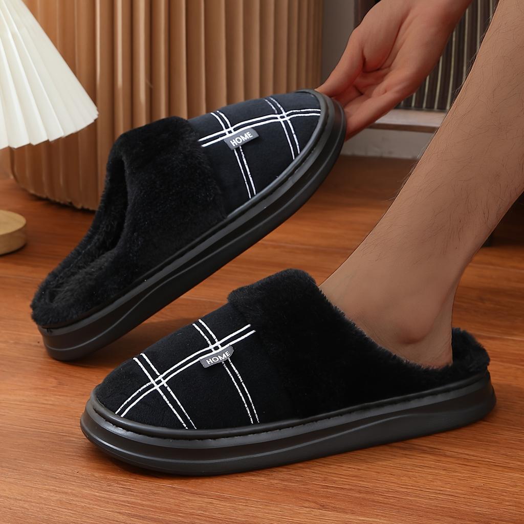 Winter Warm Men's Oversized Slippers Home Slippers
