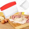 6.5 inch Stainless Steel Flour cutter Pizza Cutter Smoother with Measuring Scale Baking Spatulas kitchen tools accessories