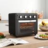 Mini Oven, Air Fryer, 90-230 degrees C, 7 Programs, Accessories, Black