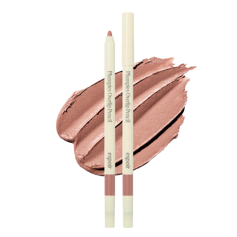 Espoir Plumpies Over Lip Pencil #4 Beige Volume 0.4g Lip Pencil Over Lip Pencil Lip Liner Plumper Beige Lipstick Long-lasting Korean Cosmetics espoir