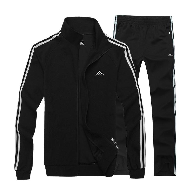 

Men s Sports and Leisure Thin Breathable Lightweight New Trend Jacket Zipper Jacket Suit Loose Color Does Not Fade and Do Not Pilling L чёрный