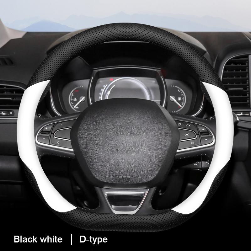 Car Auto Steering Wheel Cover Wrap For Renault Koleos Kadjar K-ZE Captur Braid On Steering-wheel Holder Protector