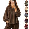 Women's Color Sleeve Blouse, Casual Shirt Top