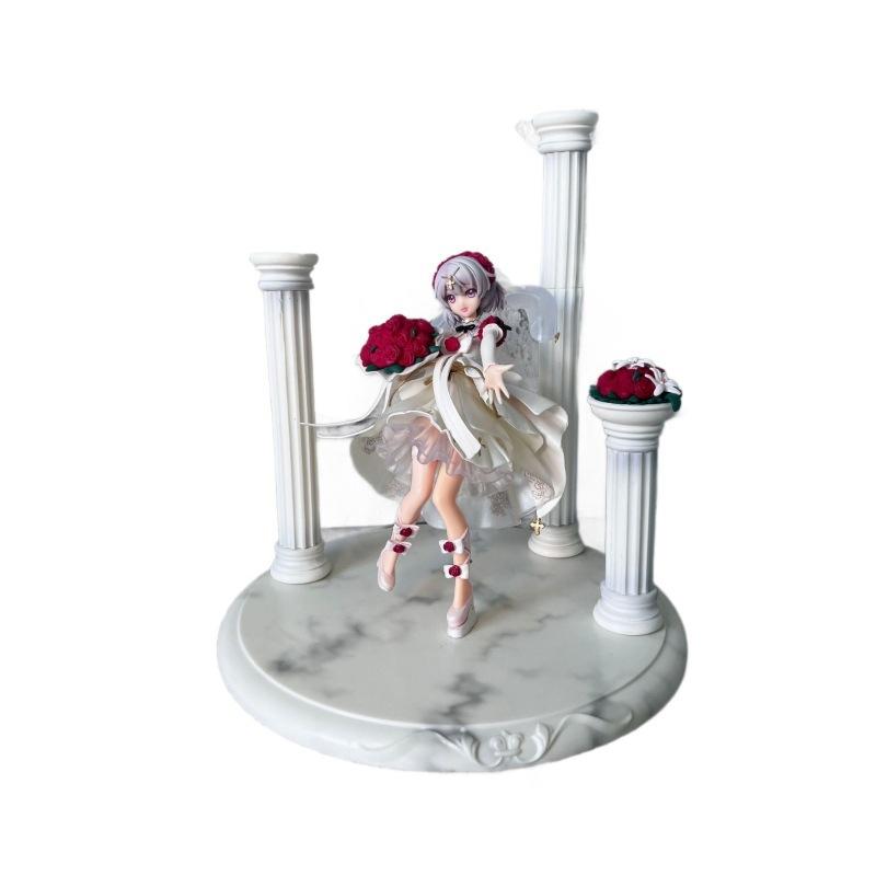 Impact Honkai 3Rd Theresa Apocalypse Wedding Dress Flower Bouquet Pvc Game Anime Action Figure Model 26.5Cm Collectible Gift