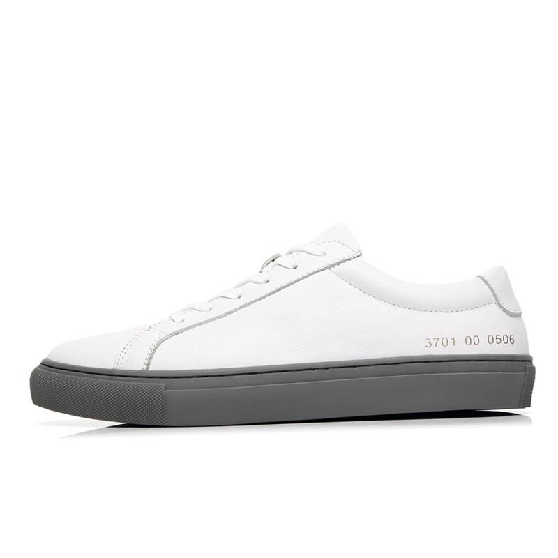 Outdoor White Solid Color Lace -Up Wear-Resistant  Round Toe Flat Shoes Casual Fashion Sneakers Comfortable Walking Men's Shoes