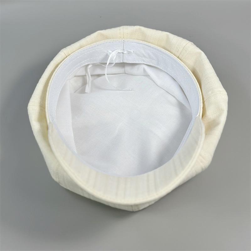 New Octagonal Beret Women's Spring Korean Versatile Face Small Spring and Autumn Elegant Temperament Duck Tongue Painter Hat