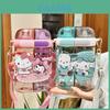 Sanrio Kids Tritan Straw Cup With Double Drinking Compartments For School And Travel