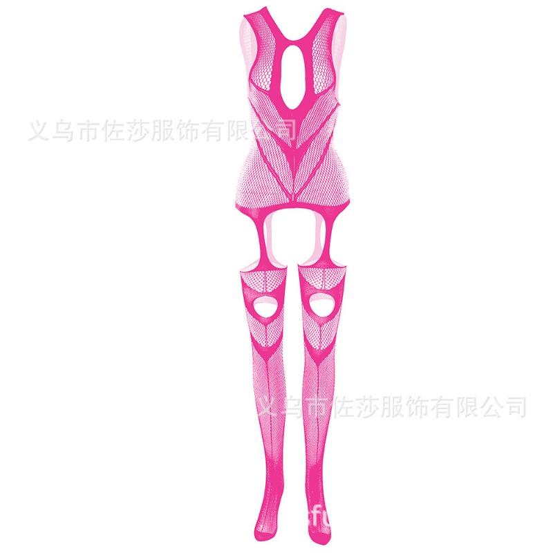Sex Underwear Uniform Jacquard Onesie Lace-up Crotch Tights Stockings New