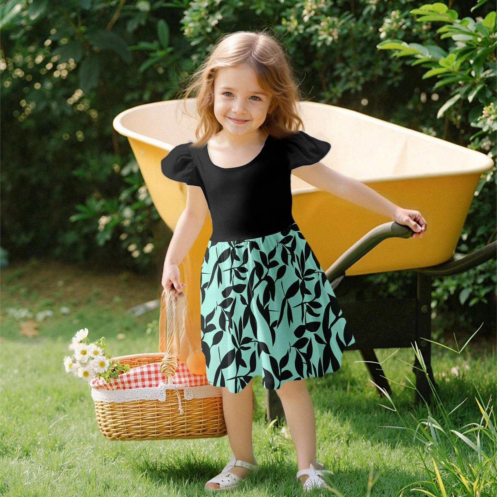 

Девочки Платье с рукавами для малышей Платья Повседневные платья для вечеринок и школ Одежда для девочек 160 зелёный