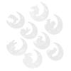 8Pcs Silicone Moon Mold Mirror DIY Epoxy Resin Casting Crystal Glue Fawn Cat Rabbit Dolphin
