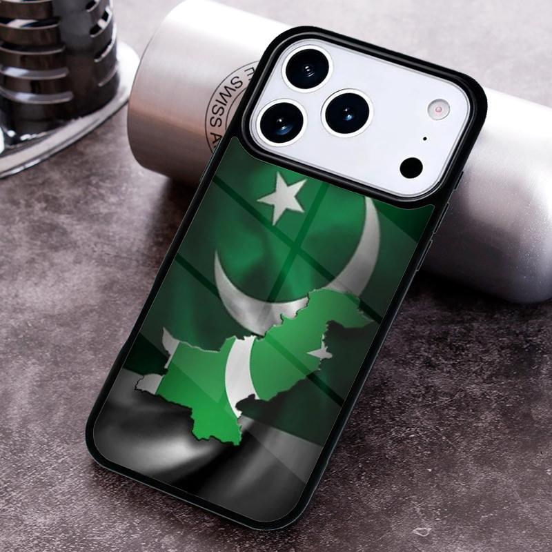 Pakistan Flag Phone Case for iPhone 17 16 15 Pro Max Air 14 13 12 11 Plus Shockproof Capa Cover