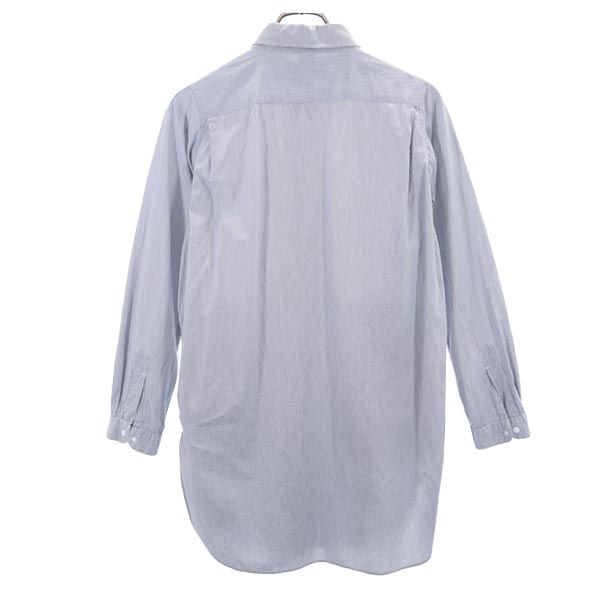 YAECA made in Japan stripe Long sleeve Tunic M Gray shirt Women Used