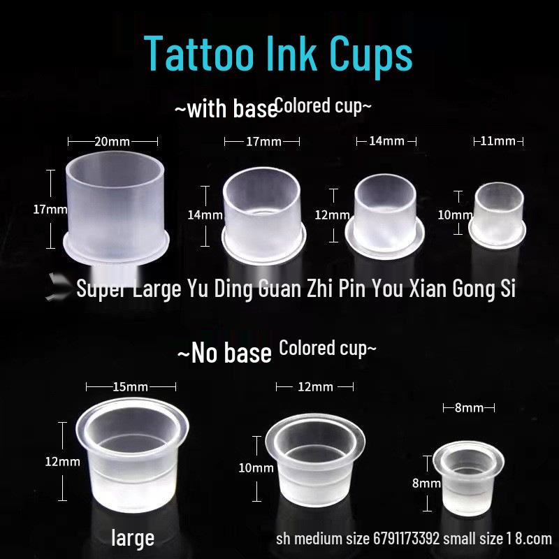 Tattoo Ink Cup Holder with Disposable Ink Cups