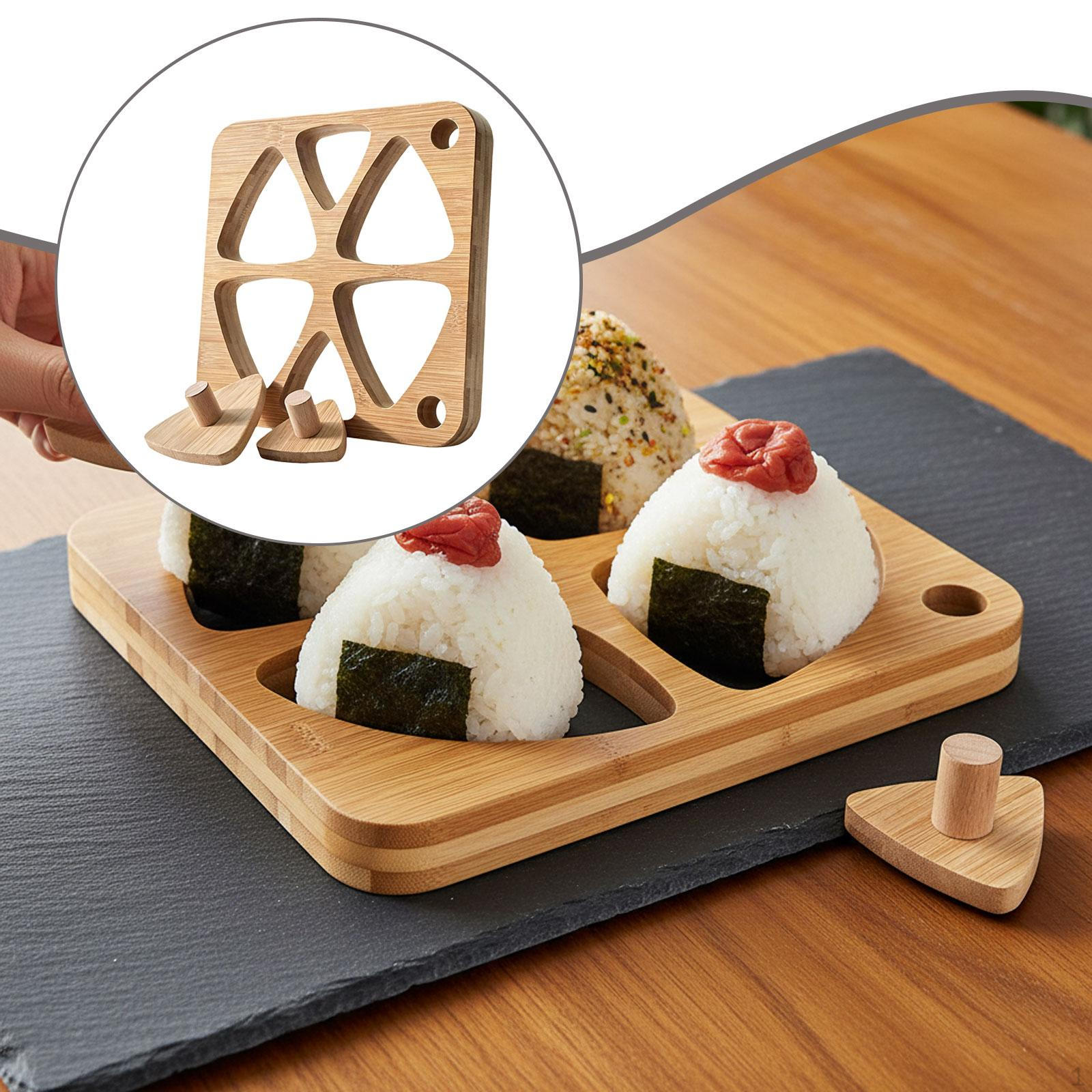 

Onigiri Rice Ball Maker DIY Sushi Bento Accessory with Press Plate Triangle