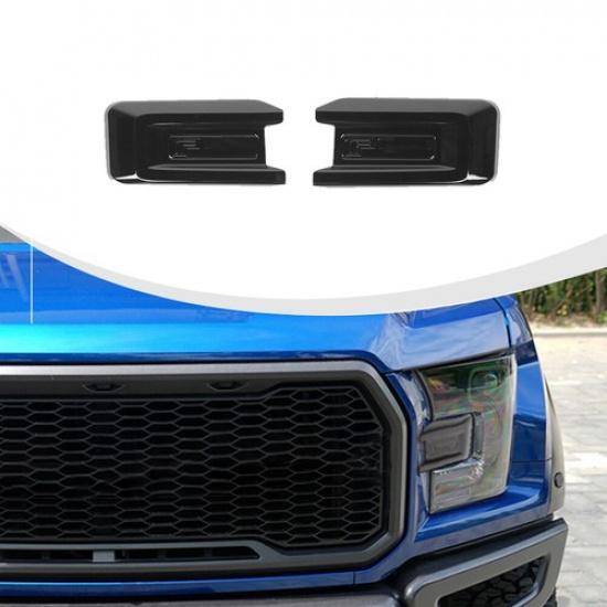 2x Front Side Bumper Headlight Grille Cover Trim For Ford F150 2015+ Accessories
