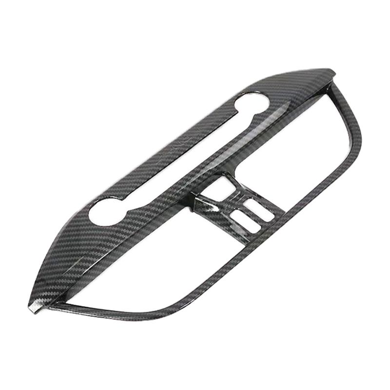 Carbon Fiber Car Middle Air Outlet Vent Cover Trim Frame Decor for Ford Focus 2019-2020